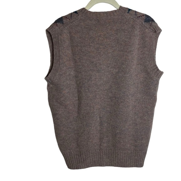 Men’s 100% Shetland wool made in Italy vest academia old money - Picture 2 of 7